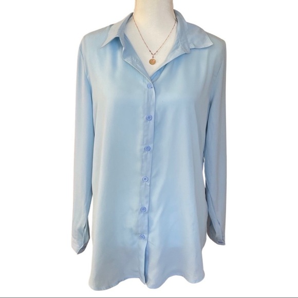 Amazon Tops - Light Blue Women’s Button Down